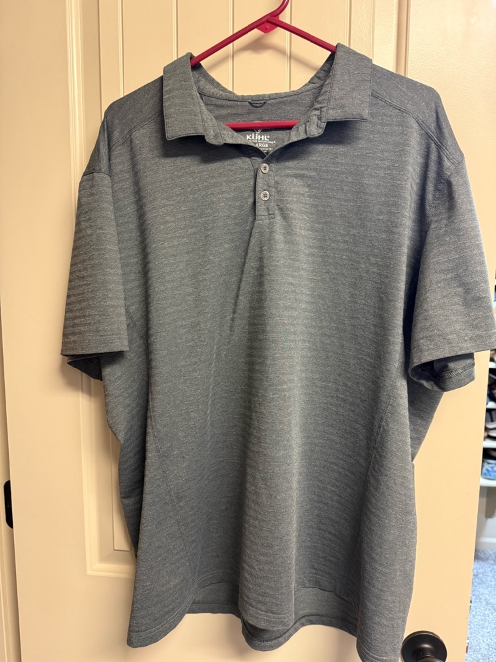 KUHL Men's Heather Gray Polo - Short Sleeve